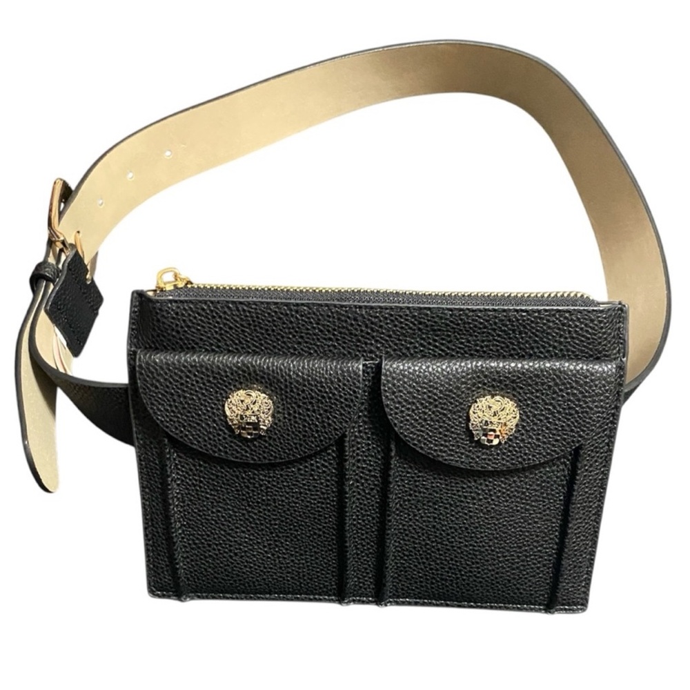 Vince Camuto Black Belt Fanny Pack XL Pocket